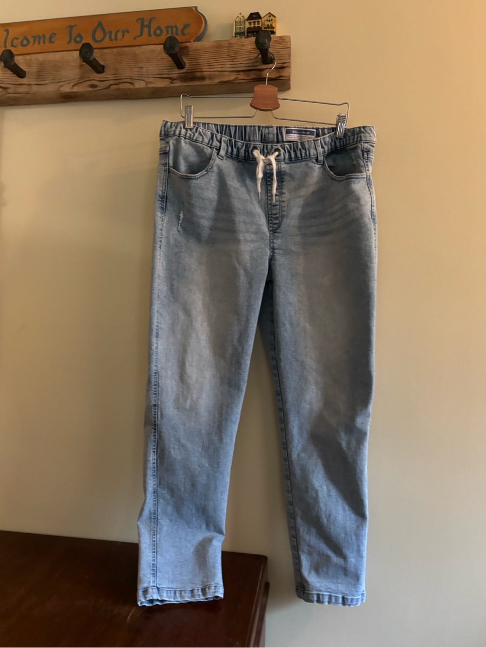 Blumind / Straight Leg / Light Blue / Drawstring Jeans